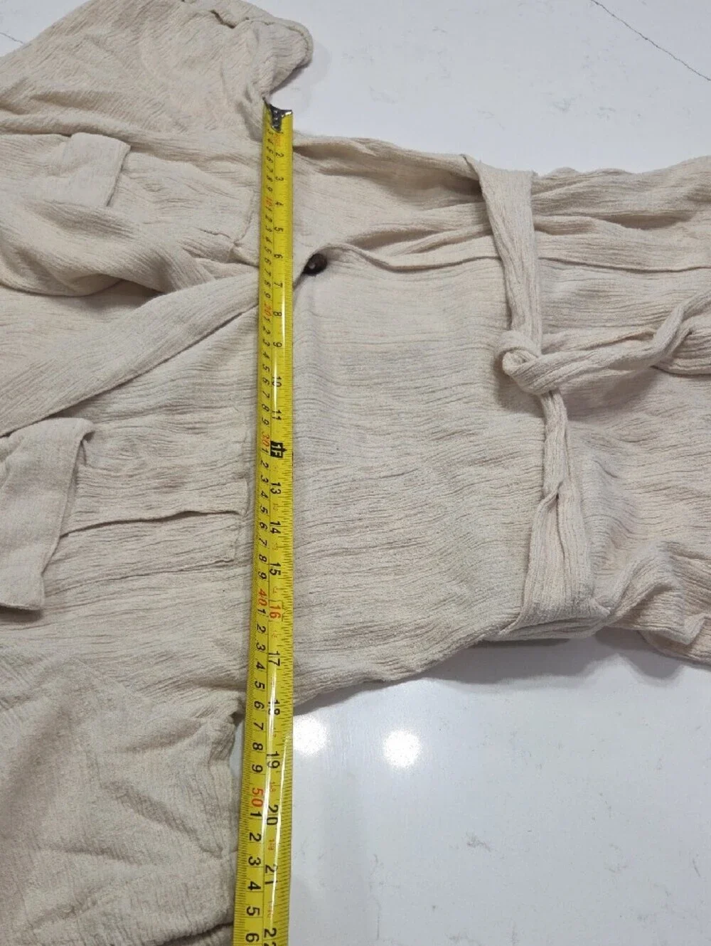 Free People cream textured